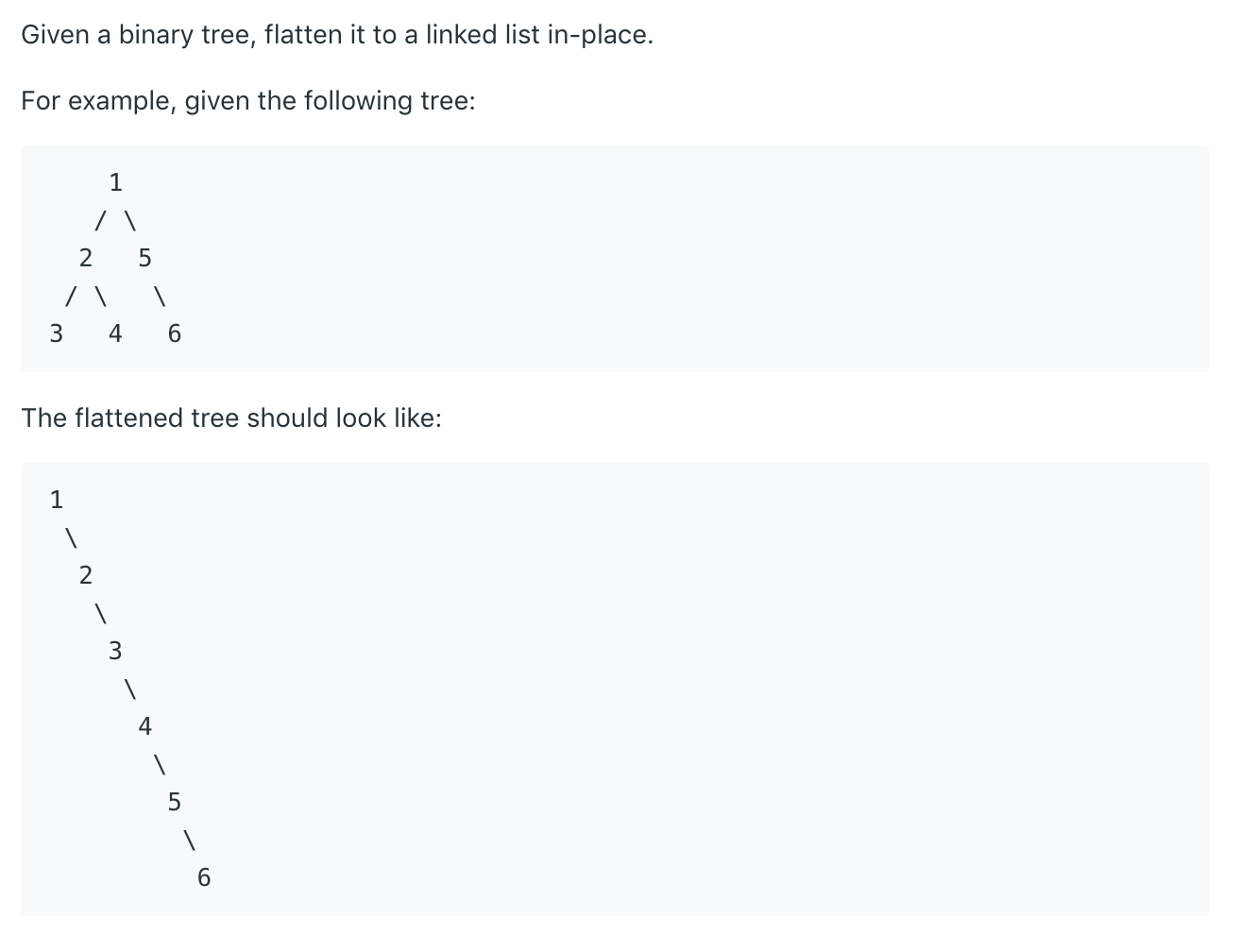 Flatten Binary Tree to Linked List