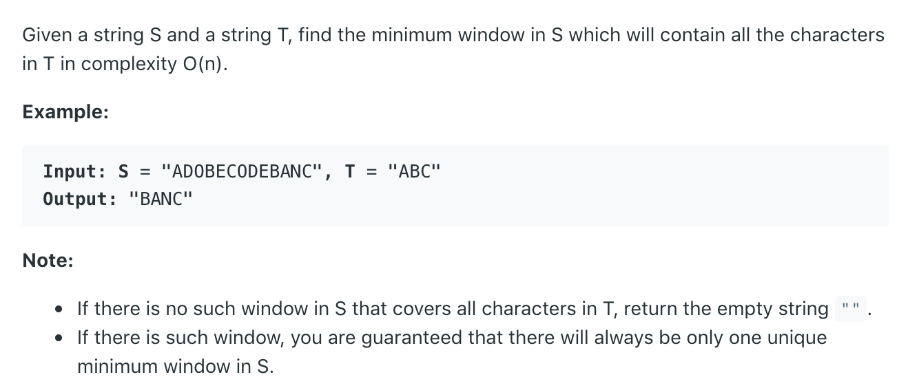Minimum Window Substring